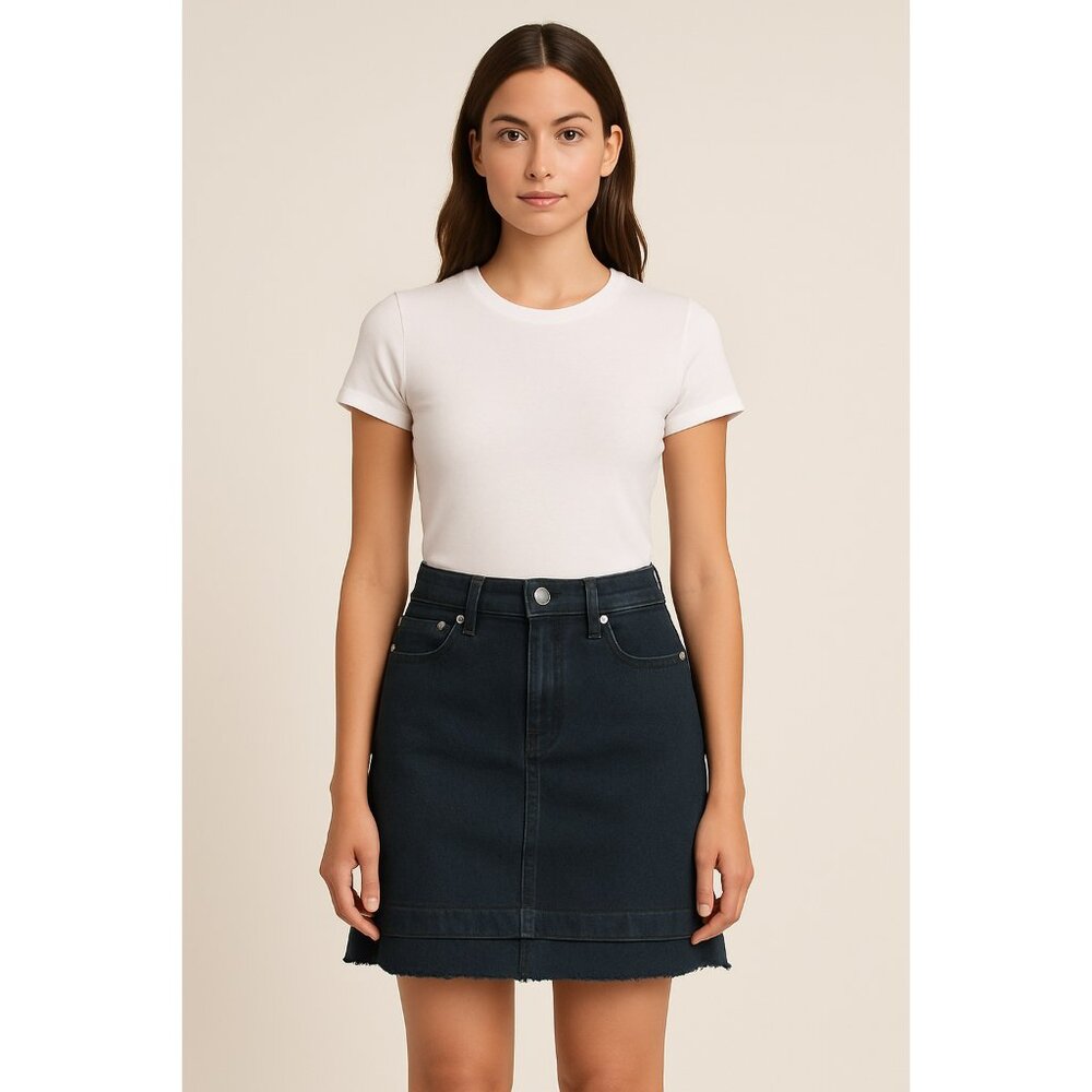 Wilfred Free Black Soft‎ Denim Skirt